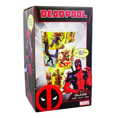 Deadpool Pint Glass Scenes
