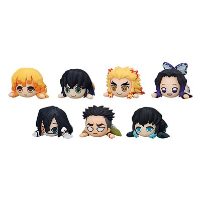 Demon Slayer: Kimetsu no Yaiba Puchi PVC obchodní figurka 7-balení Puchitto Lay-Down Set 2 3 cm