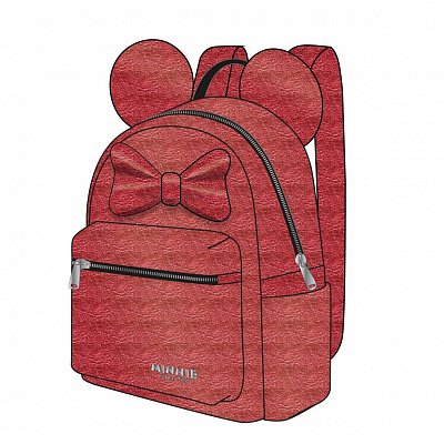 Disney Casual Fashion Backpack Minnie Mouse Red Bow 22 x 23 x 11 cm