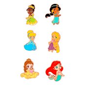 Disney Loungefly POP! Enamel Pins Princess Chibi 4 cm Assortment (12)