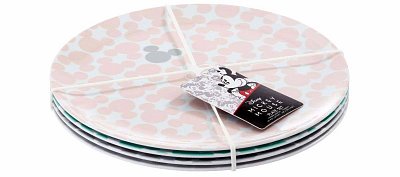 Disney Plates 4-Pack Mickey Pastel