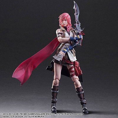 Dissidia Final Fantasy Play Arts Kai Action Figure Lightning 25 cm --- DAMAGED PACKAGING