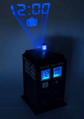 Doctor Who Alarm Clock with Projector Tardis