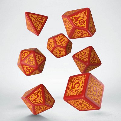 Dragon Slayer Dice Set red & orange (7)