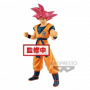 Dragonball Super Cyokuku Buyuden PVC Statue Super Saiyan God Son Goku 22 cm --- DAMAGED PACKAGING