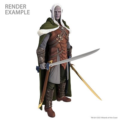 Soška Dungeons & Dragons v životní velikosti Drizzt Do'Urden (pěnová guma/latex) 170 cm