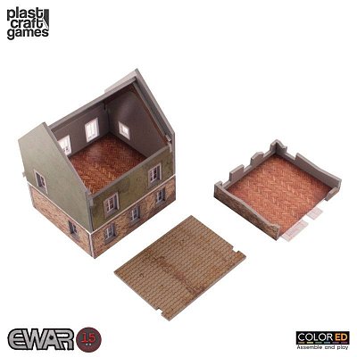 EWAR WWII ColorED Miniature Gaming Model Kit 15 mm Grocery Store