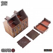 EWAR WWII ColorED Miniature Gaming Model Kit 15 mm Semi-detached Building
