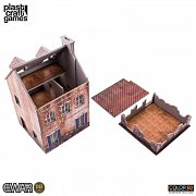EWAR WWII ColorED Miniature Gaming Model Kit 28 mm Two-storey Building