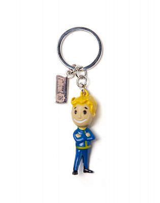 Fallout 76 Metal Keychain 3D Vault Boy