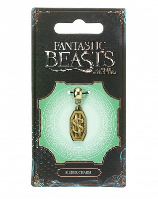 Fantastic Beasts Charm Newt Scamander Logo (antique brass plated)