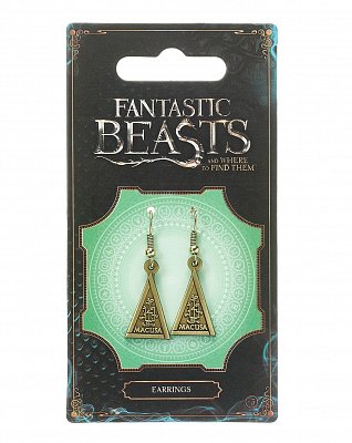 Fantastic Beasts Macusa Earrings (antique brass plated)