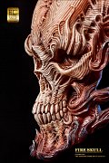 Fire Skull Life-Size Bust by Akihito 66 cm --- DAMAGED PACKAGING