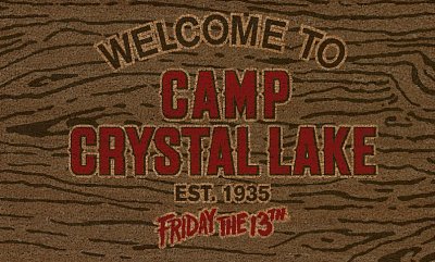 Friday the 13th Doormat Welcome To Camp Crystal Lake 43 x 73 cm