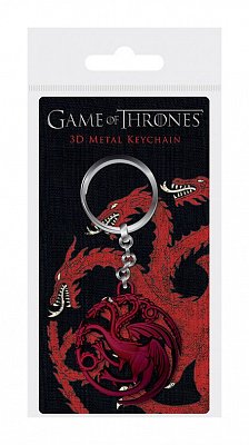 Game of Thrones 3D Metal Keychain Targaryen Sigil 6 cm