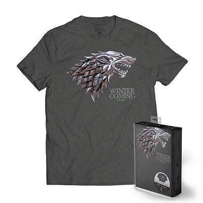 Game of Thrones T-Shirt Stark Metallic Shield