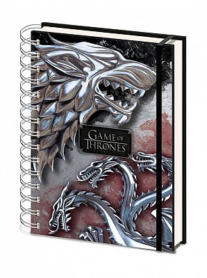 Game of Thrones Wiro Notebook A5 Stark & Targaryen