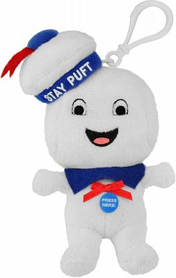 Ghostbusters Talking Plush Keychain Stay-Puft Marshmallow Man Happy 10 cm *English Version*