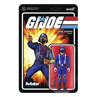 GI Joe ReAction Action Figurka Cobra Trooper Y-back (růžová) 10 cm