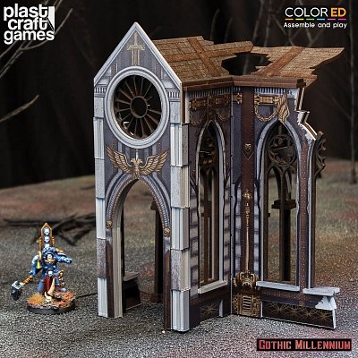 Gothic Millennium ColorED Miniature Gaming Model Kit 28 mm Cathedralis Side Porch