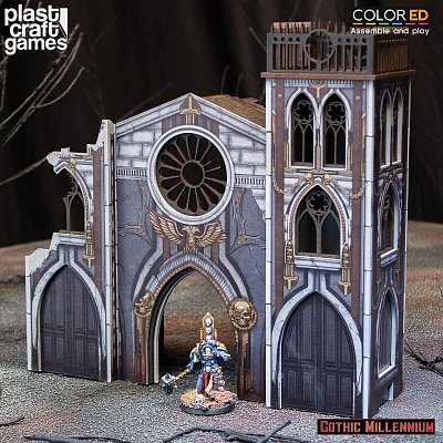 Gothic Millennium ColorED Miniature Gaming Model Kit 28 mm Portico of Penance --- DAMAGED PACKAGING