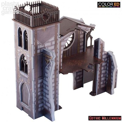 Gothic Millennium ColorED Miniature Gaming Model Kit 28 mm Portico of Penance --- DAMAGED PACKAGING