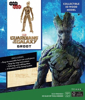 Guardians of the Galaxy IncrediBuilds 3D Wood Model Kit Groot