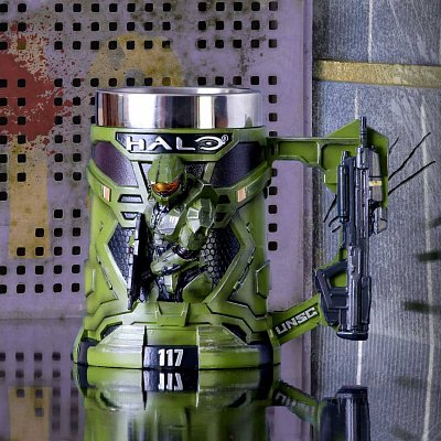 Halo Infinite Tankard Master Chief 25 cm - Poškozený obal