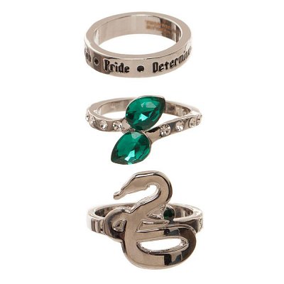 Harry Potter 3 Ring Set Slytherin