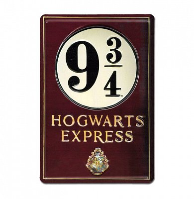 Harry Potter 3D cínová cedule Nástupiště 9 a 3/4 20 x 30 cm