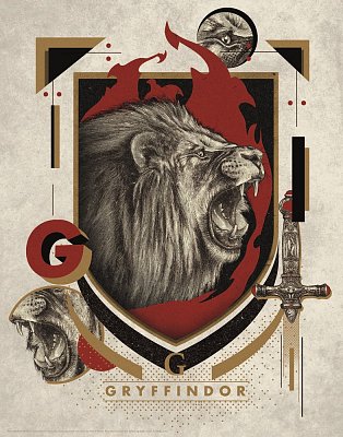 Harry Potter Art Print Gryffindor 36 x 28 cm