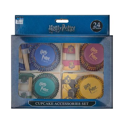 Harry Potter Cupcake Baking Cups and flags Assortment (96) --- DAMAGED PACKAGING