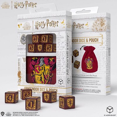 Harry Potter Dice Set Gryffindor Modern Dice Set - Gold (7)