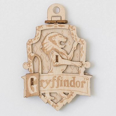 Harry Potter IncrediBuilds Emblematics 3D Wood Model Kit Gryffindor