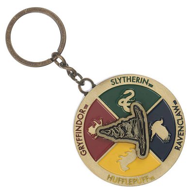 Harry Potter Metal Keychain Rotating Sorting Hat