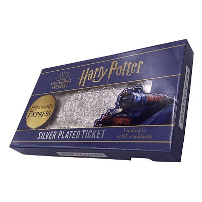 Harry Potter Replica Hogwarts Train Ticket Limited Edition (silver plated)