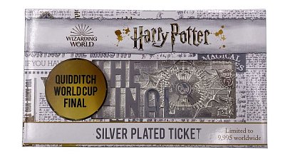 Harry Potter Replica Quidditch World Cup Ticket Limited Edition (silver plated)