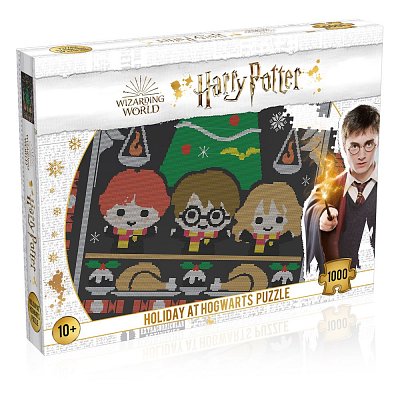 Harry Potter Puzzle Vánoční Jumper 1 - Prázdniny v Bradavicích (1000 dílků)