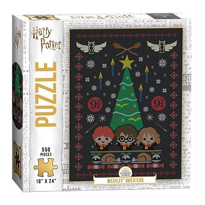 Harry Potter Puzzle Weasley Sweaters (550 dílků) - Vážně poškozený obal