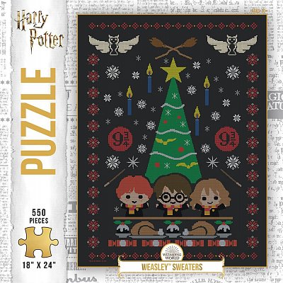 Harry Potter Puzzle Weasley Sweaters (550 dílků) - Vážně poškozený obal
