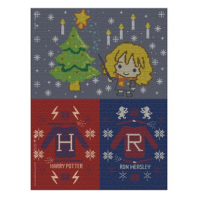 Harry Potter Jigsaw Puzzle Christmas Jumper 2 - Vánoce v kouzelnickém světě (1000 dílků)