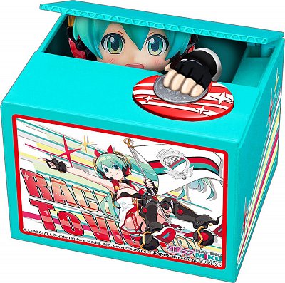 Hatsune Miku GT Project PVC Talking Coin Bank Racing Miku 2020 Ver. Chatting Bank 006 12 cm