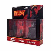 Hellboy ReAction Action Figure 3-Pack Pack A Hellboy w/horns, Karl Kroenen, Kriegaffe Ape 10 cm