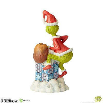 How the Grinch Stole Christmas Statue Grinch Climbing in the Chimney by Jim Shore 23 cm