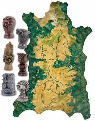 Hra o trůny Replika Mapa Západozemí vč. Značítek vojsk
