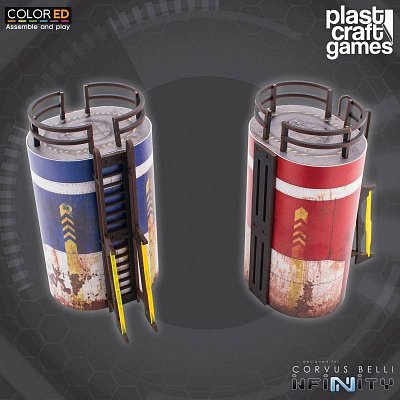 Infinity ColorED Miniature Gaming Model Kit 28 mm Industrial Silos