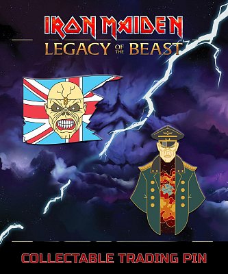 Iron Maiden Legacy of the Beast 2-pack Pin Badge Trooper Eddie & General