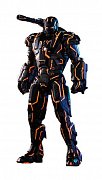 Iron Man 2 Movie Masterpiece Series Diecast Action Figure 1/6 Neon Tech War Machine Hot Toys Excl.