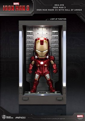 Iron Man 3 Mini Egg Attack Action Figure Hall of Armor Iron Man Mark VII 8 cm