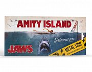 Jaws Metal Sign Movie Poster